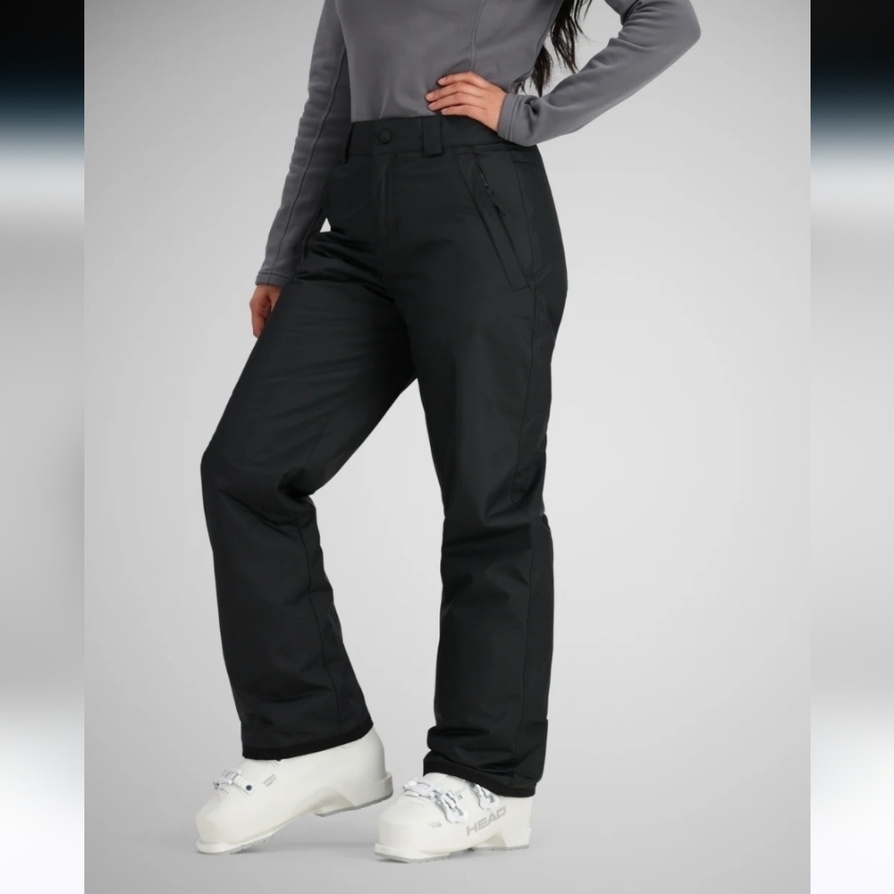 OBERMEYER TEEN BLACK INSULATED SKI SNOW PANTS SZ 8